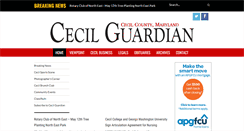 Desktop Screenshot of cecilguardian.com